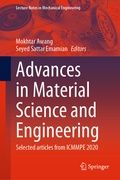 Cover: Advances in Material Science and Engineering - Springer