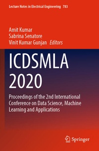 Enlarge image Cover: ICDSMLA 2020 - Springer