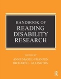 Cover: Handbook of Reading Disability Research - Routledge