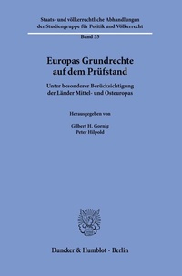 Abbildung von: Europas Grundrechte auf dem Prüfstand. - Duncker & Humblot