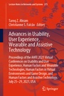Cover: Advances in Usability, User Experience, Wearable and Assistive Technology - Springer