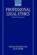 Cover: Professional Legal Ethics - OUP eBook