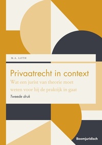 Enlarge image Cover: Privaatrecht in context - Boom juridisch