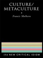 Cover: Culture/Metaculture - Routledge