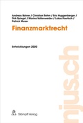 Cover: Finanzmarktrecht - St&auml;mpfli Verlag