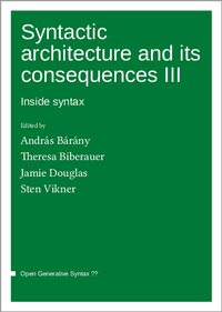 Enlarge image Cover: Syntactic architecture and its consequences - Language Science Press