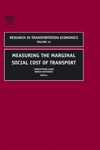 Enlarge image Cover: Measuring the Marginal Social Cost of Transport - Elsevier