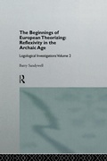 Cover: The Beginnings of European Theorizing: Reflexivity in the Archaic Age - Routledge