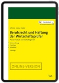 Cover: Berufsrecht und Haftung der Wirtschaftspr&uuml;fer - NWB