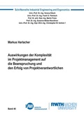 Cover: Auswirkungen der Komplexit&auml;t im Projektmanagement auf die Beanspruchung und den Erfolg von Projektverantwortlichen - Shaker