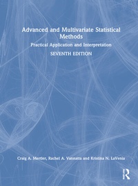 Enlarge image Cover: Advanced and Multivariate Statistical Methods - Routledge