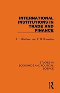 Cover: International Institutions in Trade and Finance - Routledge