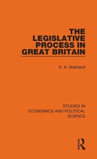 Enlarge image Cover: The Legislative Process in Great Britain - Routledge