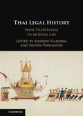 Cover: Thai Legal History - Cambridge University Press