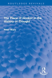 Abbildung von: The Place of Hooker in the History of Thought - Routledge