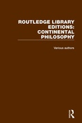 Cover: Routledge Library Editions: Continental Philosophy - Routledge