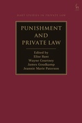Cover: Punishment and Private Law - Hart Publishing