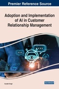 Cover: Adoption and Implementation of AI in Customer Relationship Management - Business Science Reference
