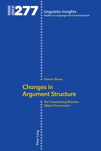 Abbildung von: Changes in Argument Structure - Peter Lang Verlag