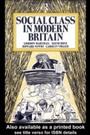 Cover: Social Class in Modern Britain - Routledge