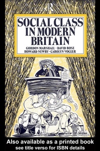 Enlarge image Cover: Social Class in Modern Britain - Routledge