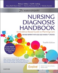 Abbildung von: Nursing Diagnosis Handbook, 12th Edition Revised Reprint with 2021-2023 NANDA-I (R) Updates - Mosby
