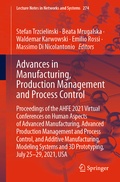 Cover: Advances in Manufacturing, Production Management and Process Control - Springer