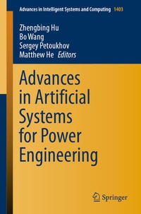 Enlarge image Cover: Advances in Artificial Systems for Power Engineering - Springer
