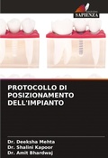 Cover: Protocollo Di Posizionamento Dell'impianto - Edizioni Sapienza