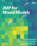 Cover: JMP for Mixed Models - SAS Institute