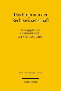 Abbildung von: Das Proprium der Rechtswissenschaft - Mohr Siebeck