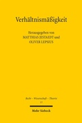 Cover: Verh&auml;ltnism&auml;&szlig;igkeit - Mohr Siebeck