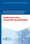 Cover: Attribution in Text, Grammatik, Sprachdidaktik - Erich Schmidt Verlag