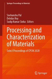 Enlarge image Cover: Processing and Characterization of Materials - Springer