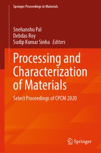Enlarge image Cover: Processing and Characterization of Materials - Springer