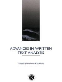 Enlarge image Cover: Advances in Written Text Analysis - Routledge
