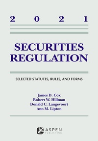 Enlarge image Cover: Securities Regulation - Aspen Publishing