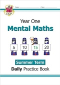 Cover: KS1 Mental Maths Year 1 Daily Practice Book: Summer Term - Coordination Group Publications Ltd (CGP)