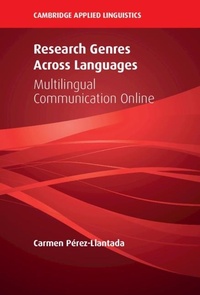 Abbildung von: Research Genres Across Languages - Cambridge University Press