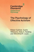 Cover: The Psychology of Effective Activism - Cambridge University Press