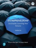 Cover: Entrepreneurship: Successfully Launching New Ventures, Updated Global Edition - Pearson Education Limited