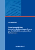 Cover: Potentiale und Risiken innovativer Refinanzierungsformen aus der Sicht kleiner und mittlerer Unternehmen - Kovac, Dr. Verlag