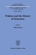 Cover: Widows and the History of Insurance. - Duncker & Humblot