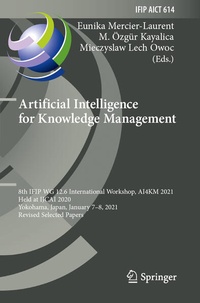 Enlarge image Cover: Artificial Intelligence for Knowledge Management - Springer