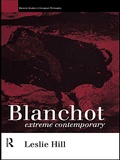 Cover: Blanchot - Routledge