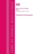 Bild: Code of Federal Regulations, Title 40 Protection of the Environment 52.01-52.1018, Revised as of July 1, 2020 - Bernan Press