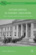 Cover: Establishing Academic Freedom - Palgrave MacMillan