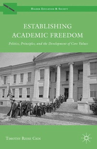 Enlarge image Cover: Establishing Academic Freedom - Palgrave MacMillan