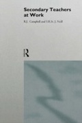 Cover: Secondary Teachers at Work - Routledge
