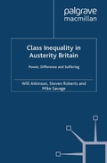 Cover: Class Inequality in Austerity Britain - Palgrave Macmillan